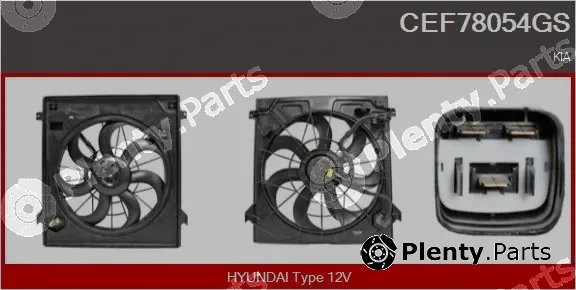 Casco CEF78054GS — Electric Motor, radiator fan