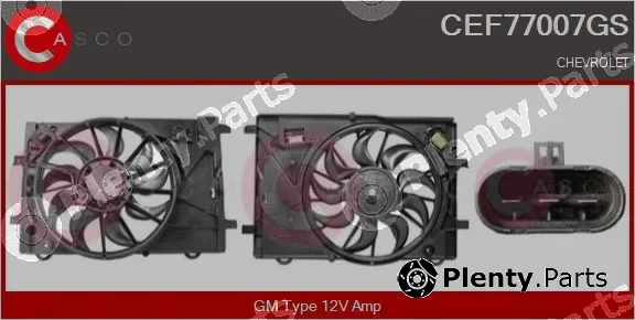 Casco CEF77007GS — Electric Motor, radiator fan