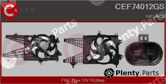 Casco CEF74012GS — Electric Motor, radiator fan