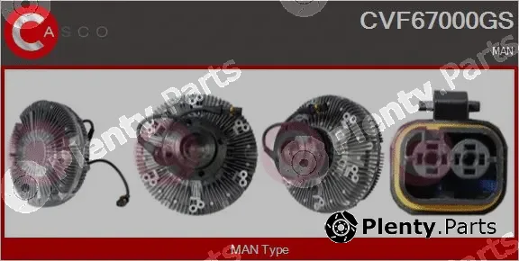 Casco CVF67000GS — Clutch, radiator fan