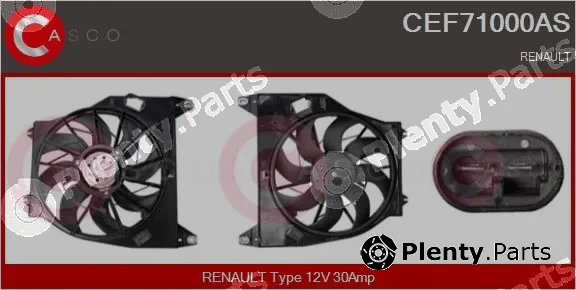 Casco CEF71000AS — Electric Motor, radiator fan