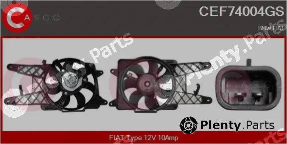 Casco CEF74004GS — Electric Motor, radiator fan