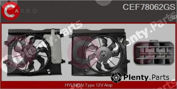 Casco CEF78062GS — Electric Motor, radiator fan