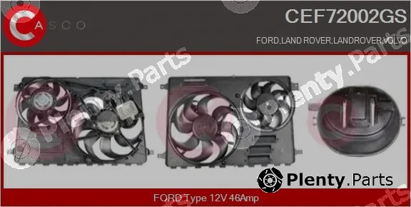 Casco CEF72002GS — Electric Motor, radiator fan