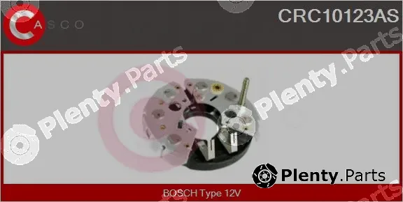 Casco CRC10123AS — Rectifier, alternator