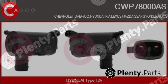 Casco CWP78000AS — Washer Fluid Pump, window cleaning
