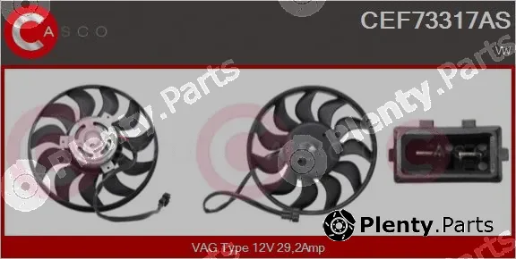 Casco CEF73317AS — Fan, engine cooling
