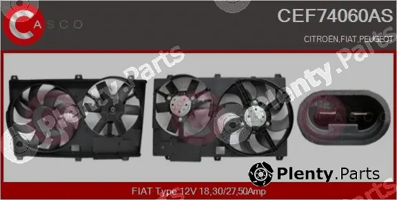Casco CEF74060AS — Electric Motor, radiator fan
