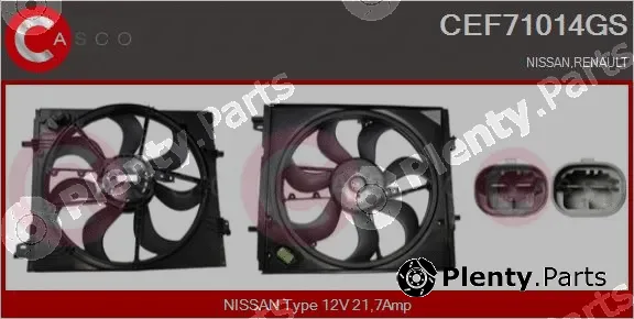 Casco CEF71014GS — Electric Motor, radiator fan