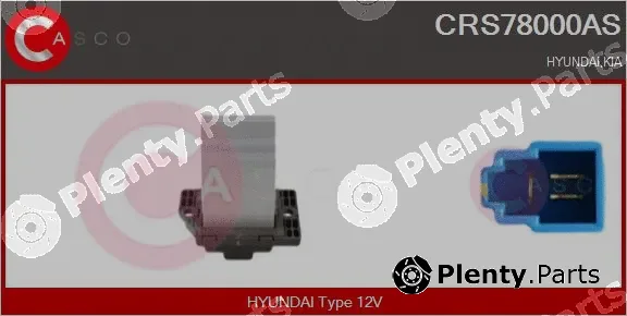 Casco CRS78000AS — Resistor, interior blower