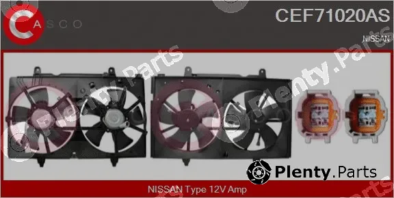 Casco CEF71020AS — Electric Motor, radiator fan