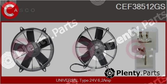 Casco CEF38512GS — Electric Motor, radiator fan