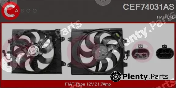 Casco CEF74031AS — Electric Motor, radiator fan