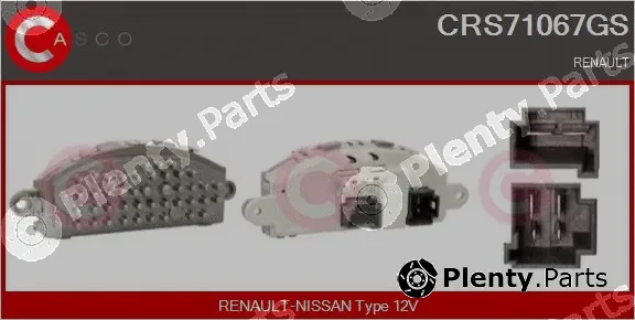 Casco CRS71067GS — Resistor, interior blower