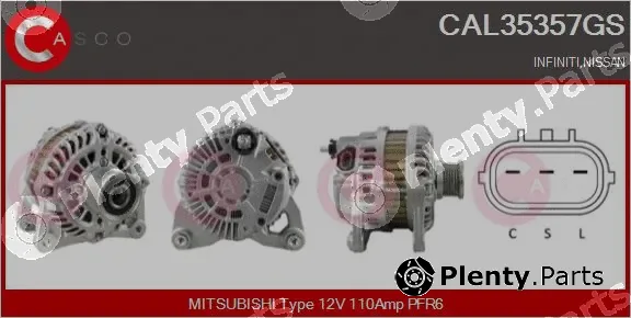 Casco CAL35357GS — Alternator