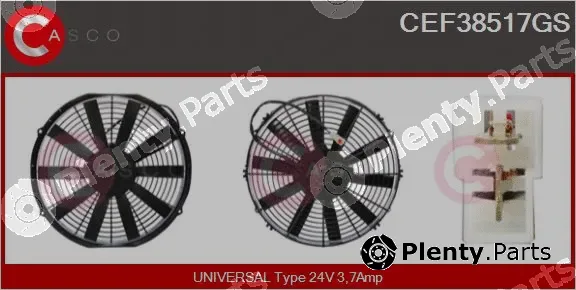 Casco CEF38517GS — Electric Motor, radiator fan