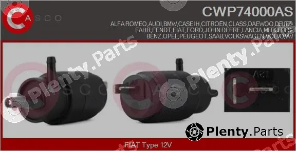 Casco CWP74000AS — Washer Fluid Pump, window cleaning