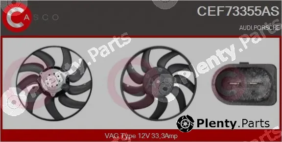 Casco CEF73355AS — Fan, engine cooling