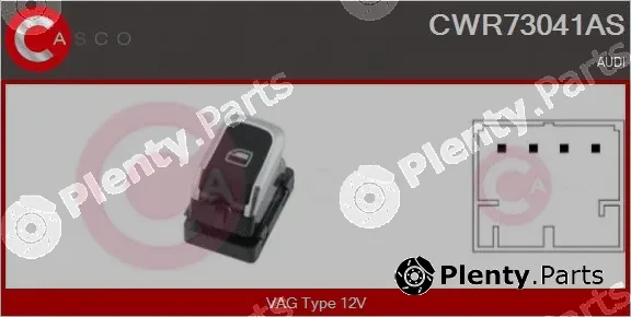 Casco CWR73041AS — Switch, window regulator