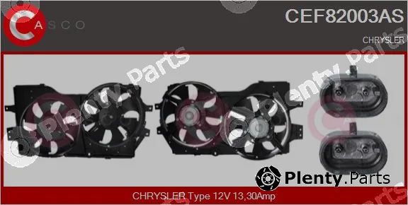 Casco CEF82003AS — Electric Motor, radiator fan