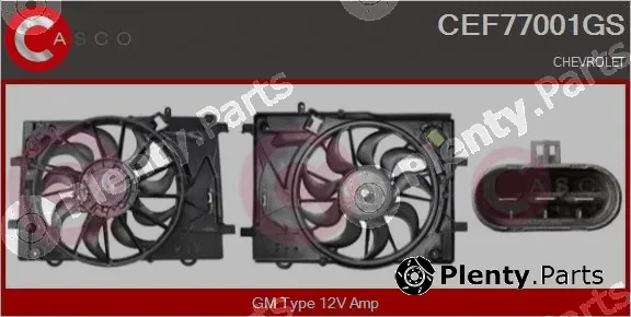 Casco CEF77001GS — Electric Motor, radiator fan