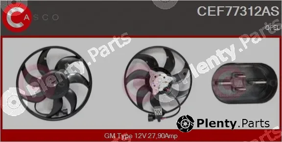 Casco CEF77312AS — Fan, engine cooling