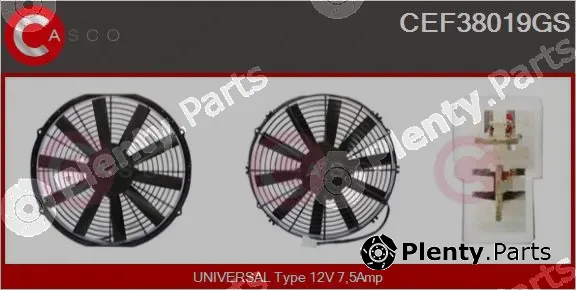 Casco CEF38019GS — Electric Motor, radiator fan