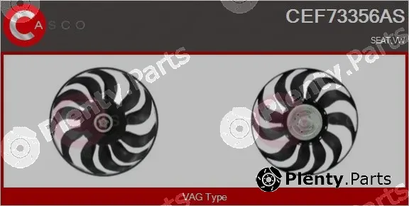 Casco CEF73356AS — Fan, engine cooling