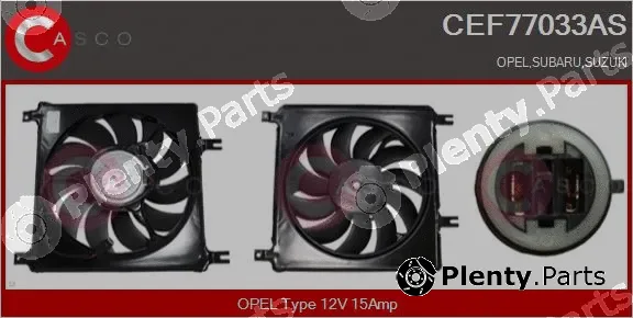 Casco CEF77033AS — Electric Motor, radiator fan