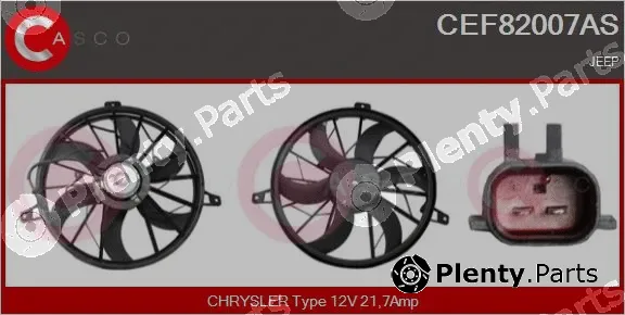 Casco CEF82007AS — Electric Motor, radiator fan