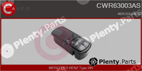 Casco CWR63003AS — Switch, window regulator