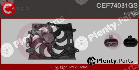 Casco CEF74031GS — Electric Motor, radiator fan