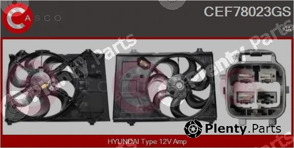 Casco CEF78023GS — Electric Motor, radiator fan