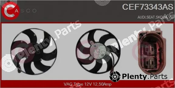 Casco CEF73343AS — Fan, engine cooling
