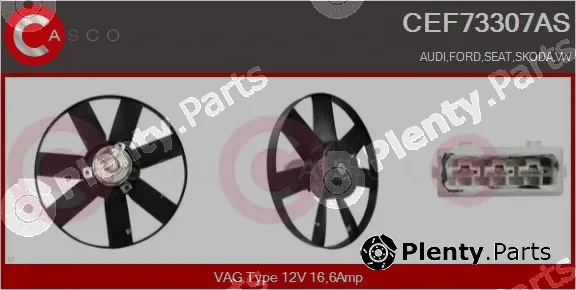 Casco CEF73307AS — Fan, engine cooling