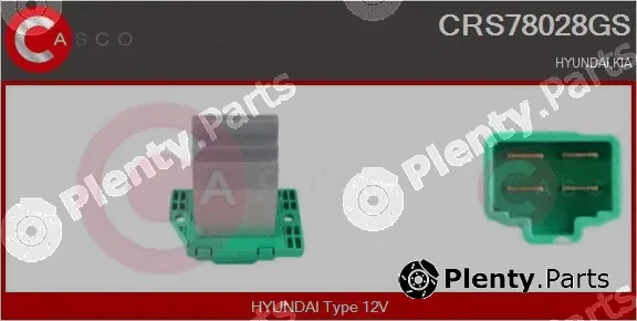 Casco CRS78028GS — Resistor, interior blower