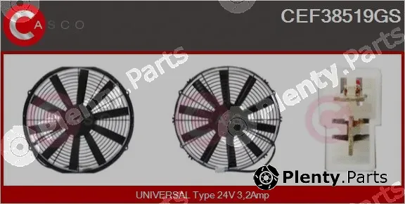 Casco CEF38519GS — Electric Motor, radiator fan