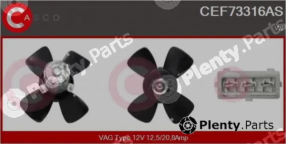 Casco CEF73316AS — Fan, engine cooling