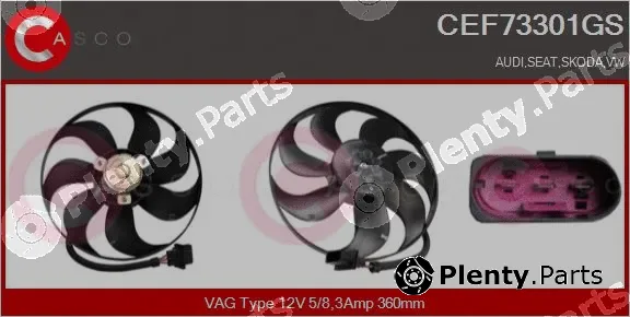 Casco CEF73301GS — Fan, engine cooling