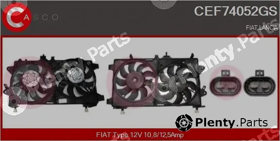 Casco CEF74052GS — Electric Motor, radiator fan