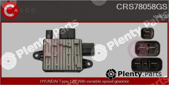 Casco CRS78058GS — Series resistor, electric motor (radiator fan)