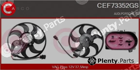 Casco CEF73352GS — Fan, engine cooling