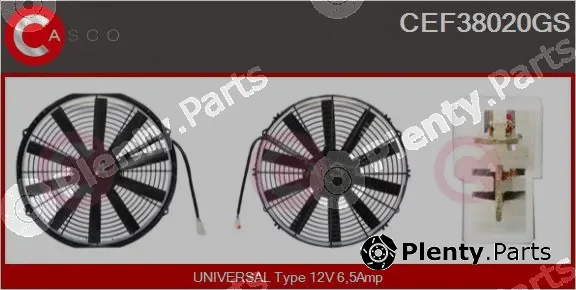 Casco CEF38020GS — Electric Motor, radiator fan