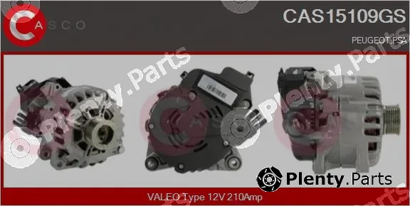 Casco CAS15109GS — Alternator, starter