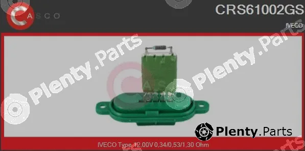 Casco CRS61002GS — Resistor, interior blower