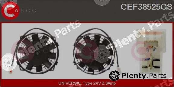 Casco CEF38525GS — Electric Motor, radiator fan