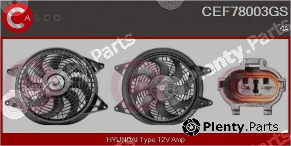 Casco CEF78003GS — Electric Motor, radiator fan