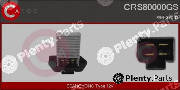 Casco CRS80000GS — Resistor, interior blower
