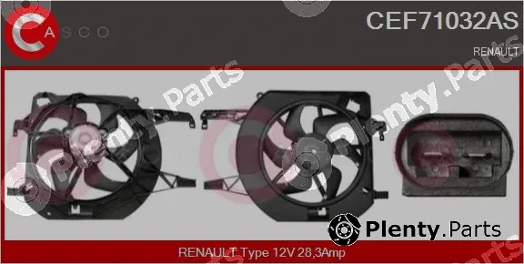 Casco CEF71032AS — Electric Motor, radiator fan