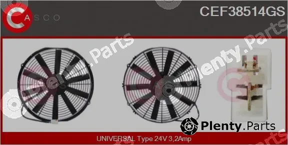 Casco CEF38514GS — Electric Motor, radiator fan